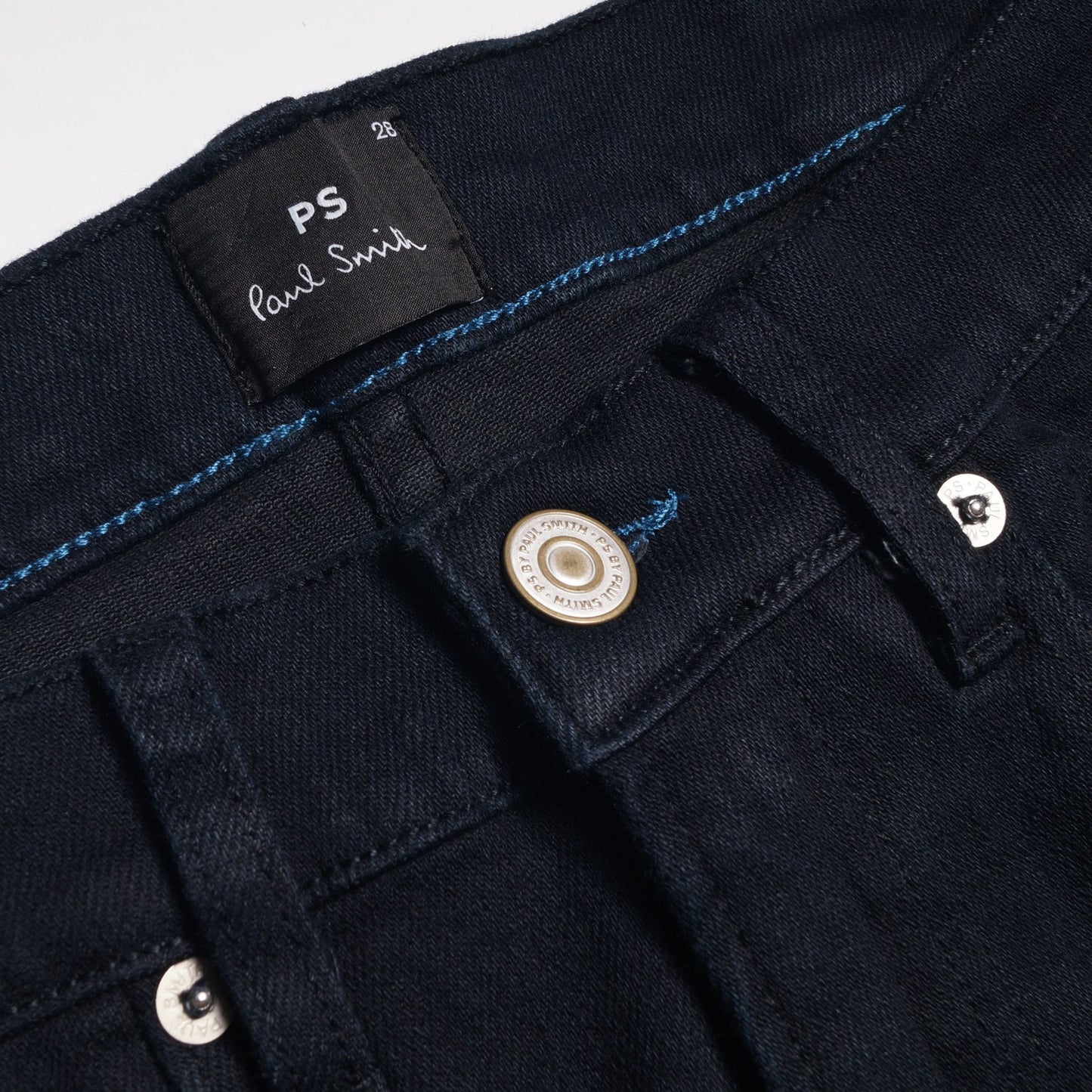 - Tapered Organic Cotton Reflex Jeans - Blue/Black