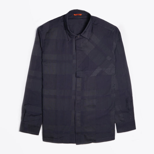 - Cotton Shirt - Navy