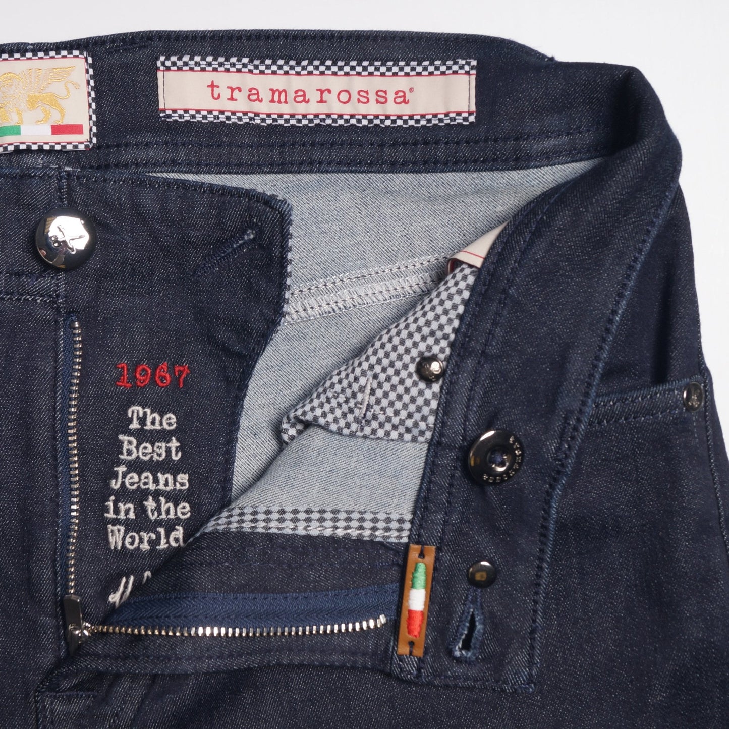 Leonardo Slim Denim Jeans - Navy