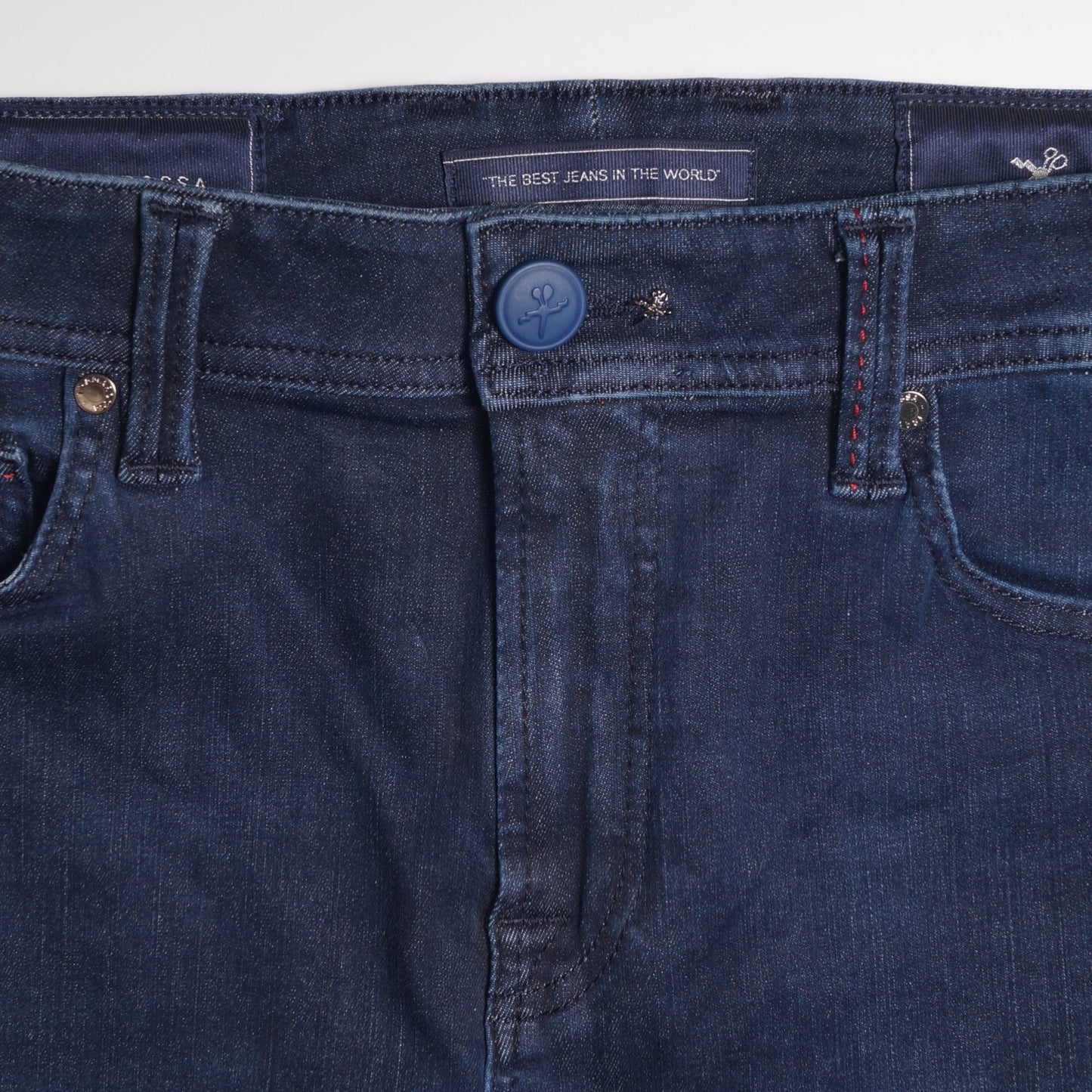 Leonardo Slim Denim Jeans - Blue