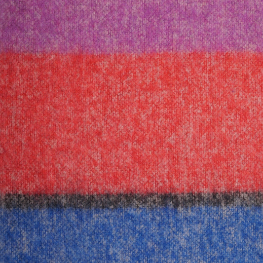 - Alpaca-Blend Stripe Scarf - Multi