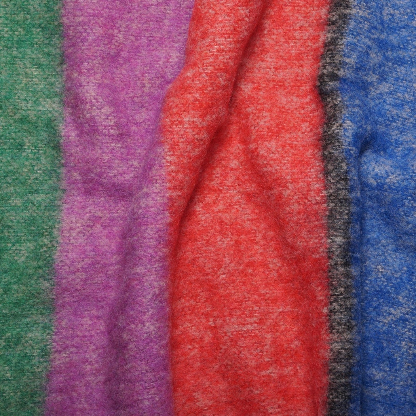 - Alpaca-Blend Stripe Scarf - Multi