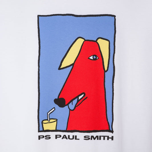 - Dog Print Sweatshirt - White