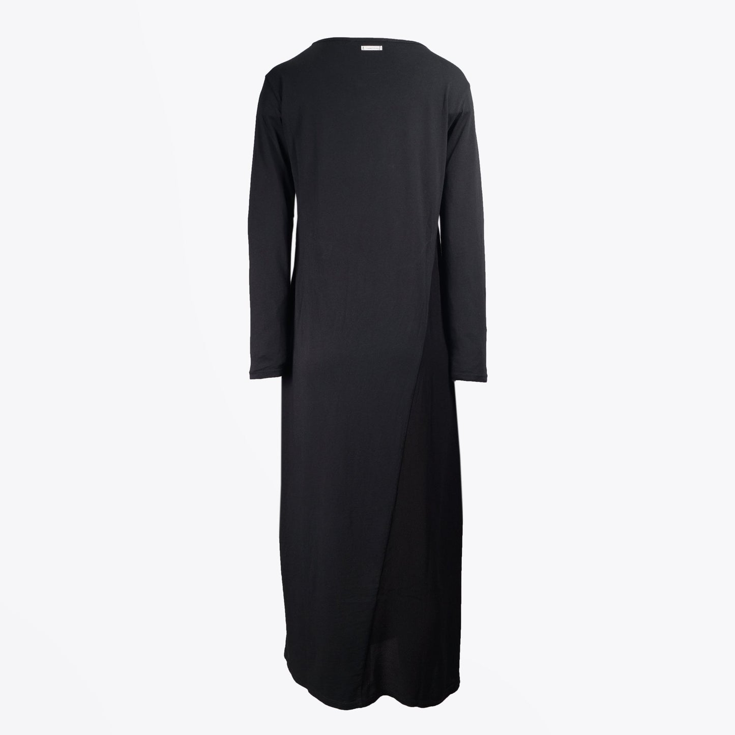 Long Sleeve Textured Dress - Black