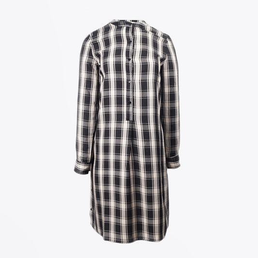 - Checked Dress - Black/White