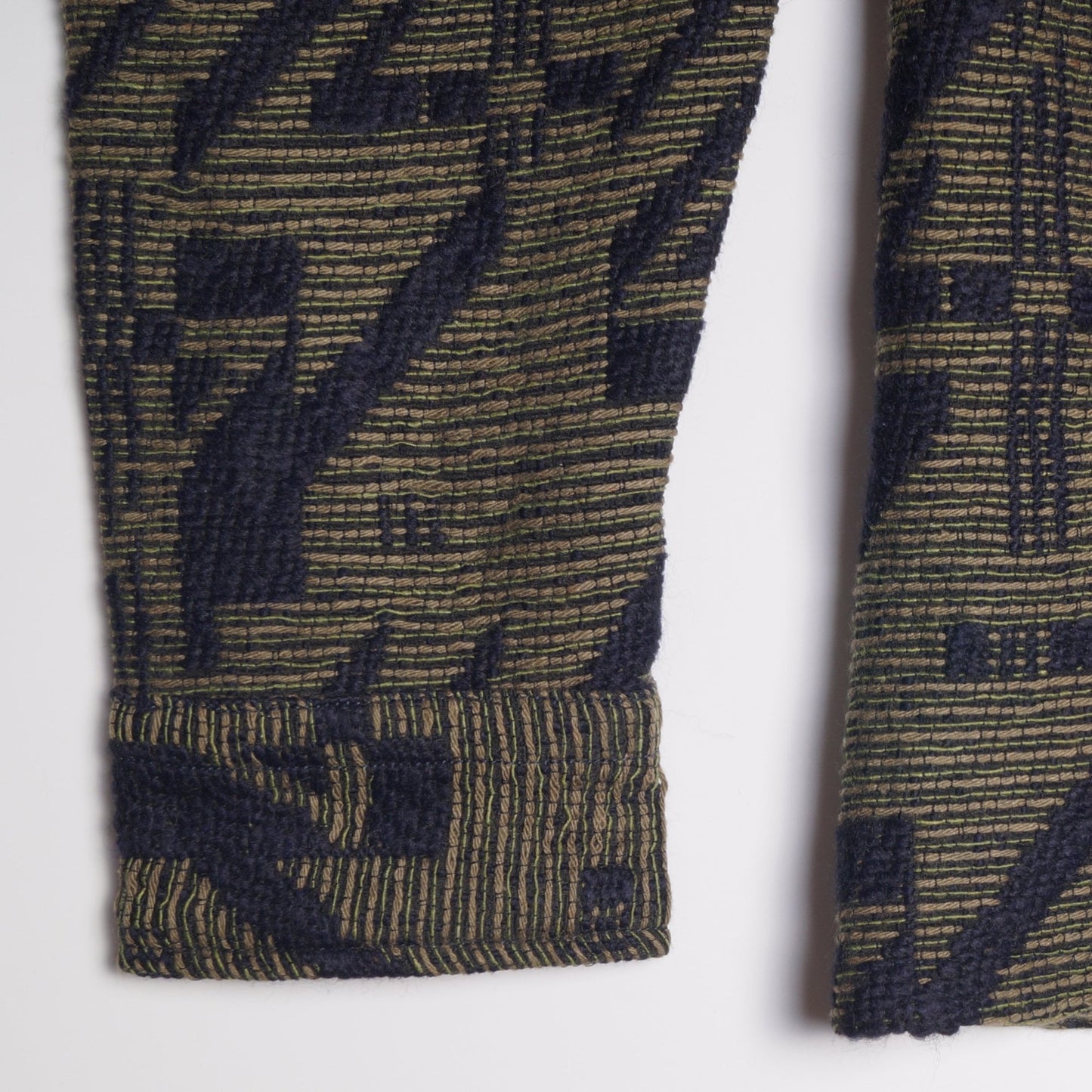 Geometric Pattern Overshirt - Green