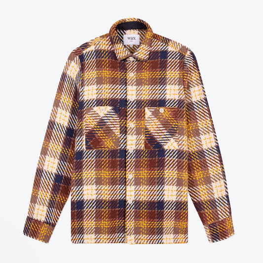 - Checked Overshirt - Brown/Multi