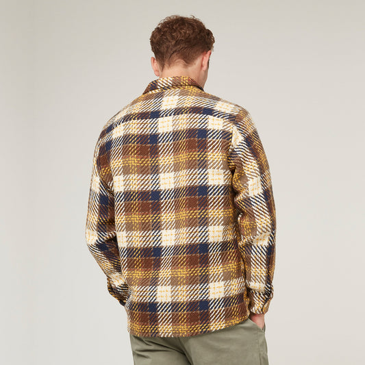 - Checked Overshirt - Brown/Multi