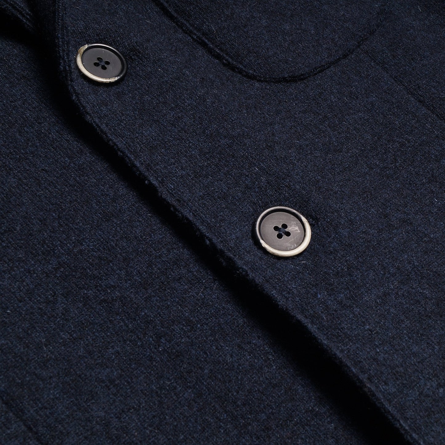 - Classic Notched Lapel Jacket - Navy