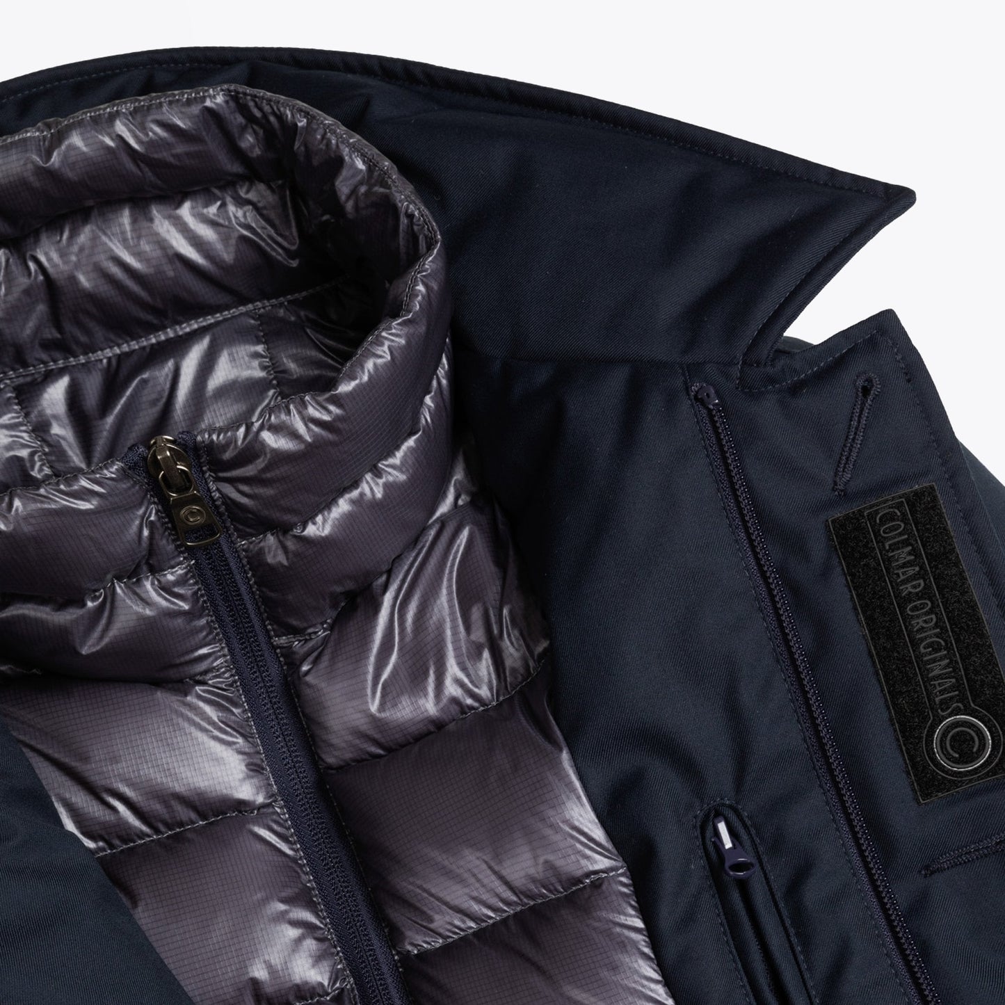 - Coat With Vest - Navy Blue