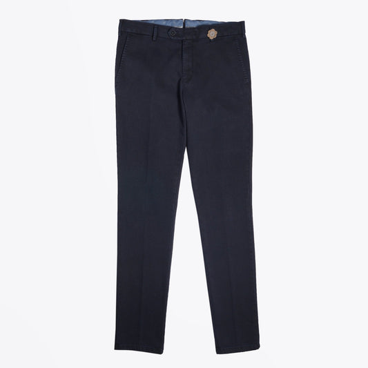 Lupus - Slim Textured Chinos - Navy