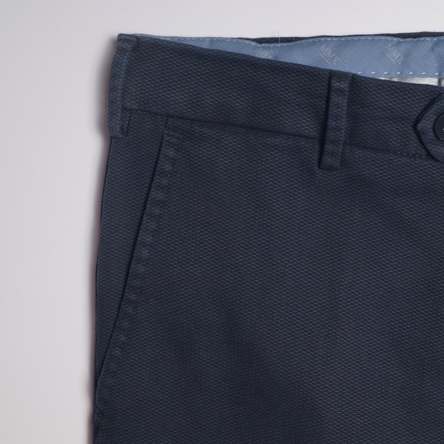 Lupus - Slim Textured Chinos - Navy