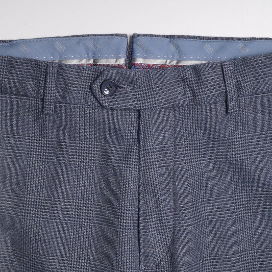 Lupus - Slim Checked Chinos - Navy