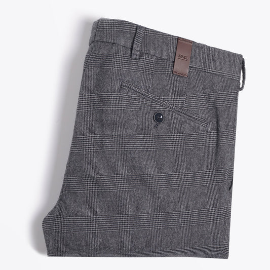 Lupus - Slim Checked Chinos - Grey