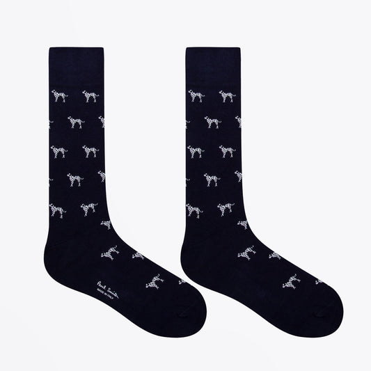 - Dalmatian Pattern Socks - Navy