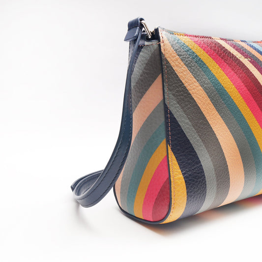 - Cross Body Pochette Leather Swirl Bag