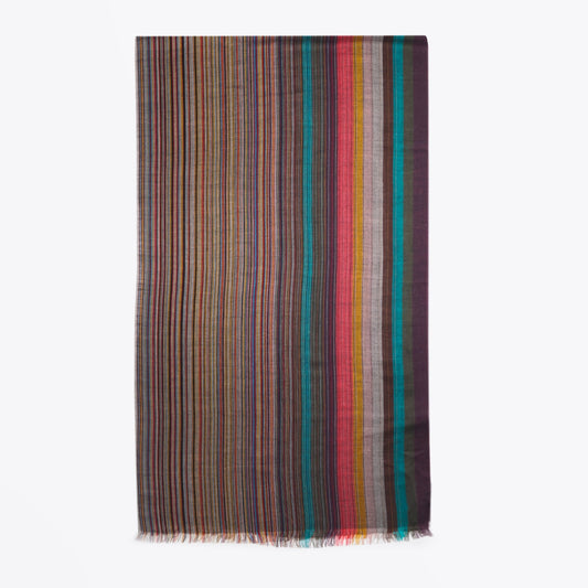 - Artist Clash Stripe Scarf - Multi