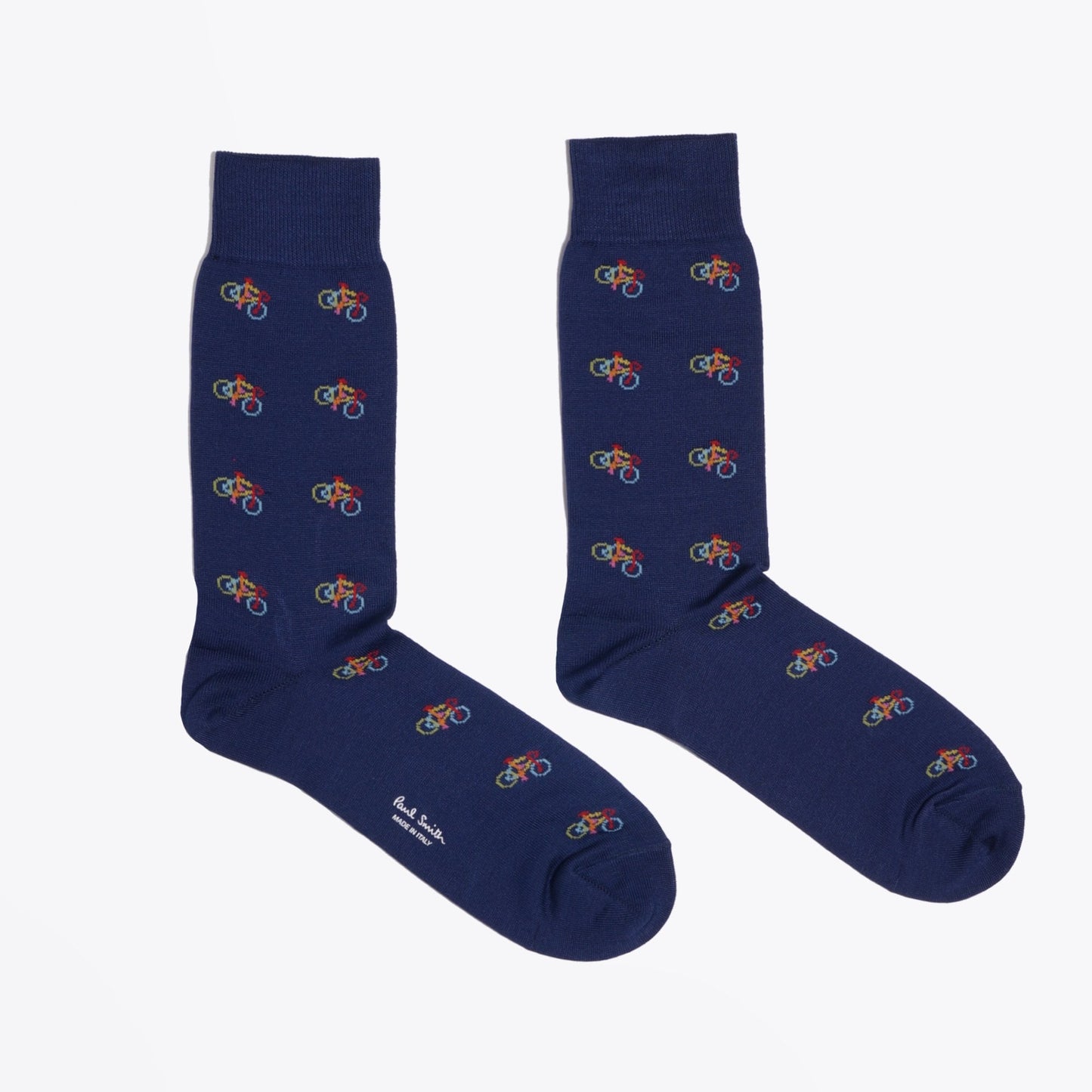 - Bicycle Pattern Socks - Blue