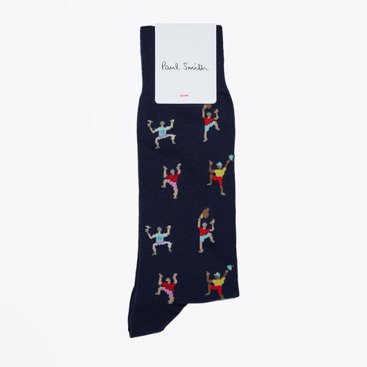 - Climber Pattern Socks - Navy