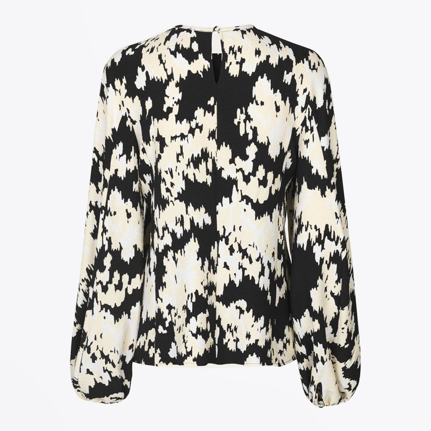 - Dianne - Abstract Print Top - Black/White