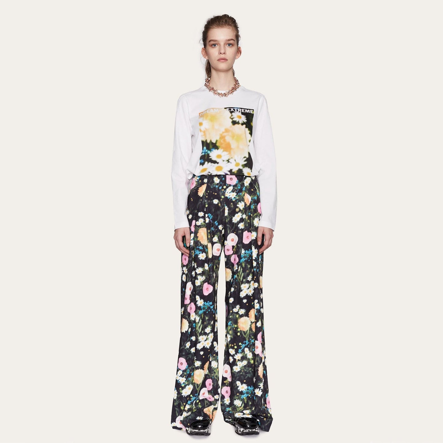 Lolle - Floral Print Pants - Multi