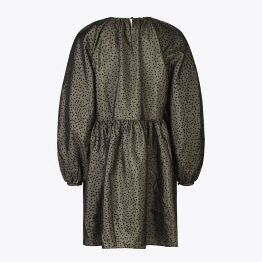 Kelly - Mini Floral Dress - Deep Green