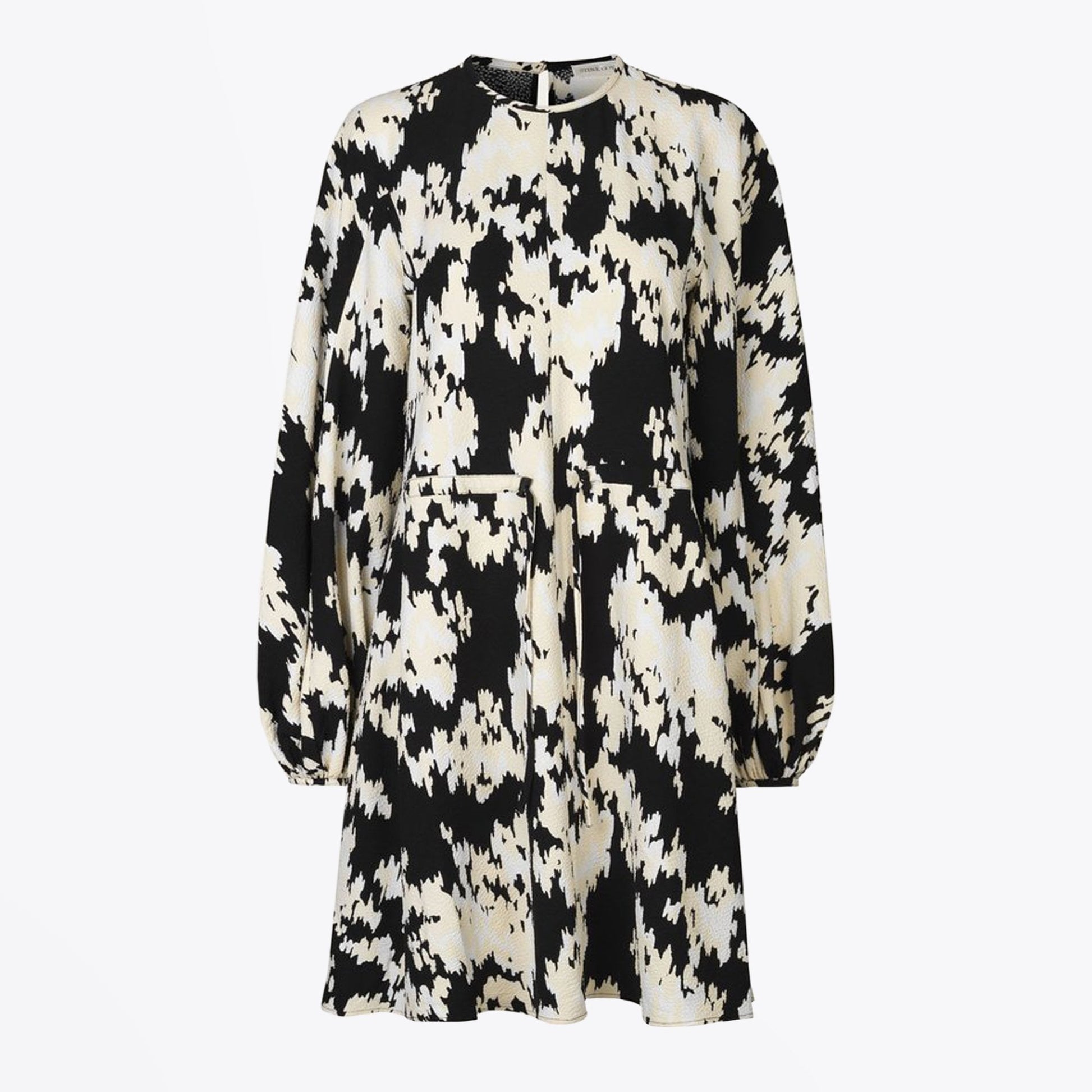 Stine Mark - Abstract Print Dress - Black/White