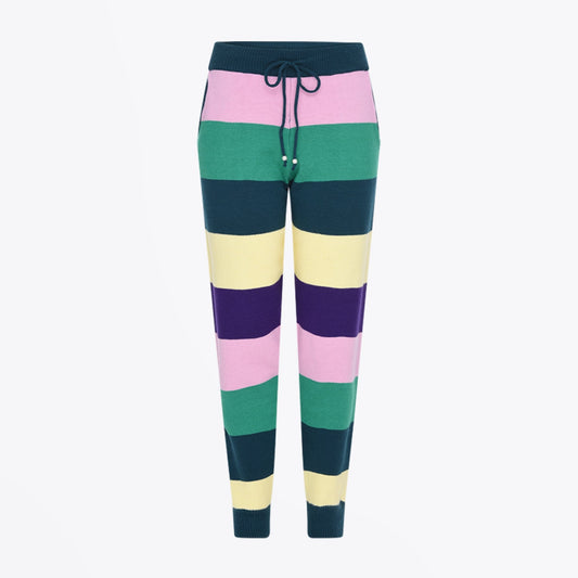 - Tilda - Stripe Knitted Joggers - Multi