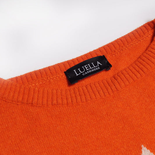- Star Cashmere Knit - Orange/Sand