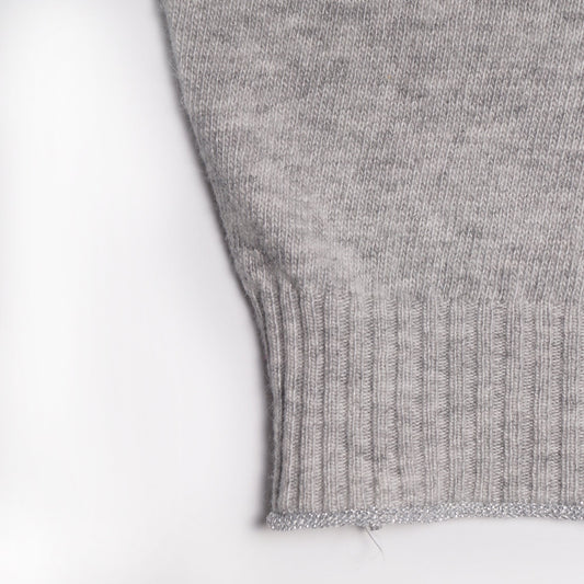 - Bree Batwing Cashmere Knit - Silver