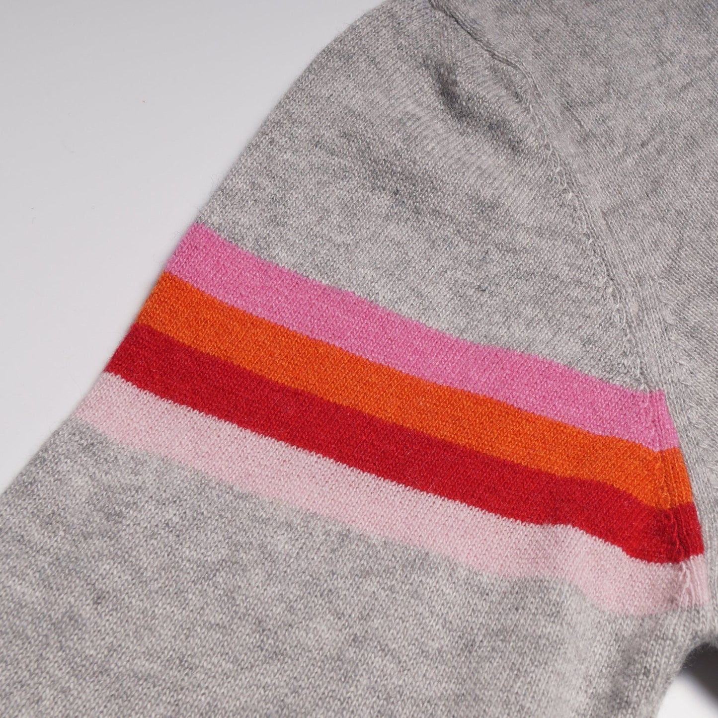 Lindy Cashmere Stripe Knit - Silver