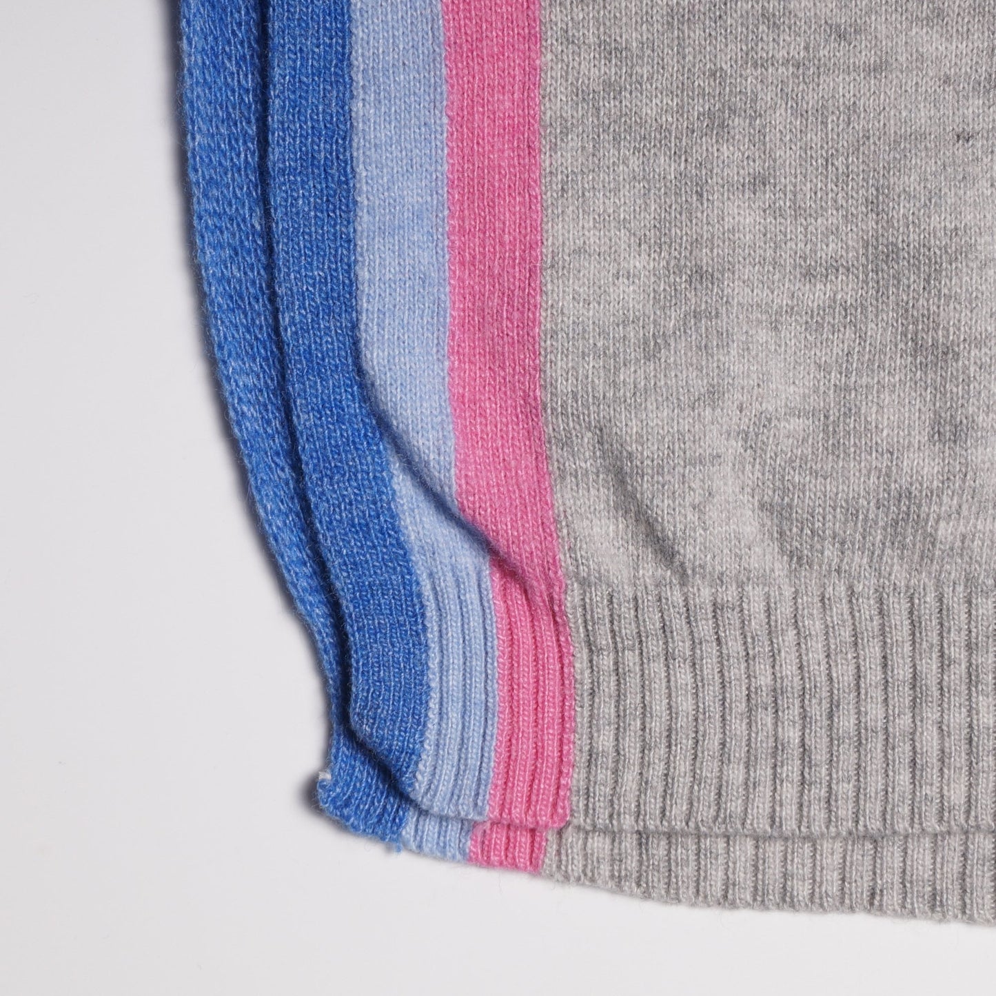 - Romilly Cashmere Side Stripe Knit - Silver