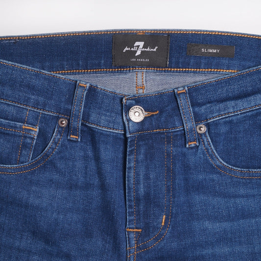- Slimmy Tapered Stretch Tek Jeans - Hydra Blue