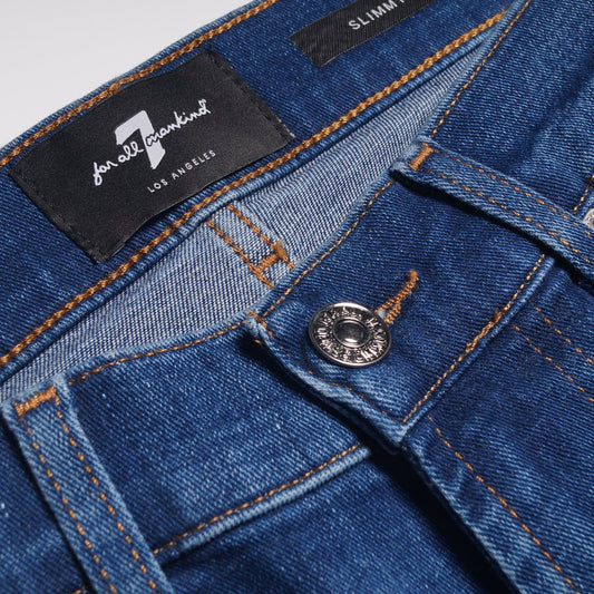 - Slimmy Tapered Stretch Tek Jeans - Hydra Blue