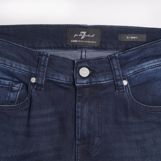 - Slimmy Luxe Performance Jeans - Dark Blue