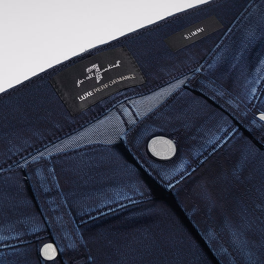 - Slimmy Luxe Performance Jeans - Dark Blue