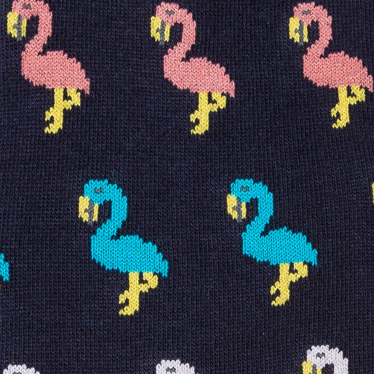 - Three Pack 'Artist Stripe' and Flamingo Motif Socks