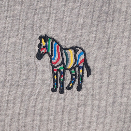 - Zebra Motif Sweatshirt - Grey