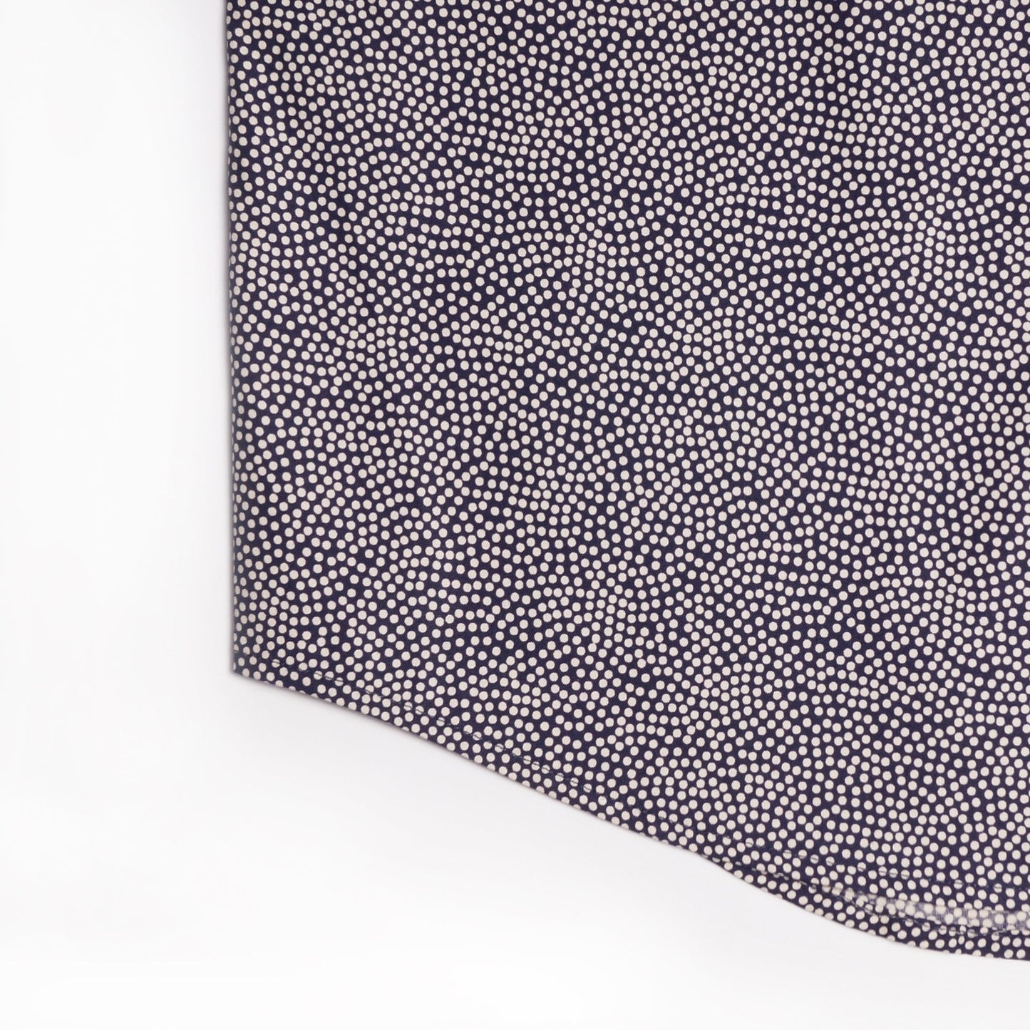 - Spot Print Short-Sleeve Shirt - Navy