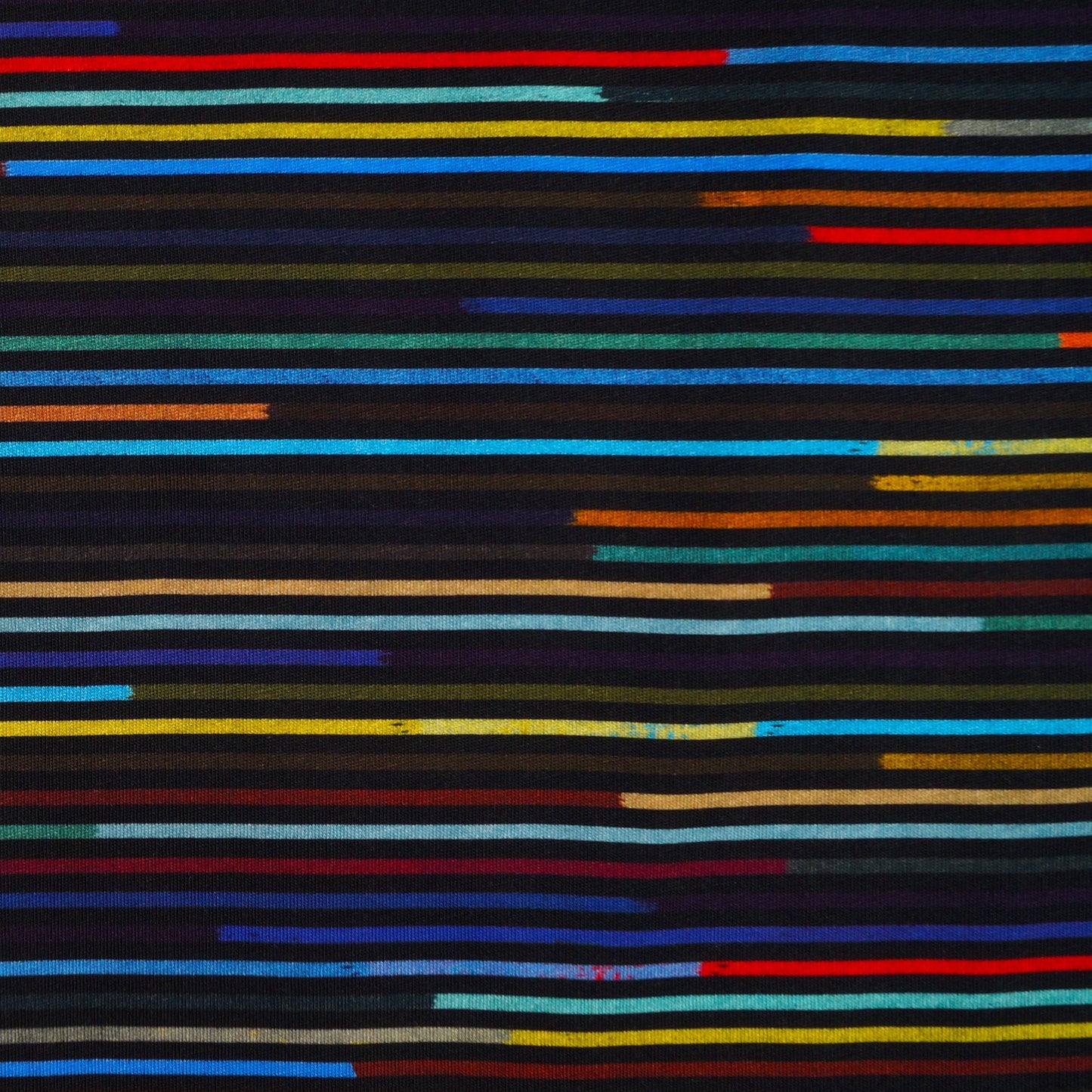 - Cotton Multi-Colour  Stripe T-Shirt - Multi