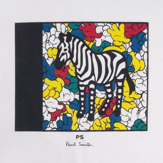 - Zebra Print T-shirt - White