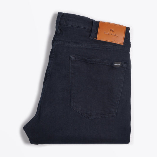 - Tapered Cotton Reflex Jeans - Dark Indigo