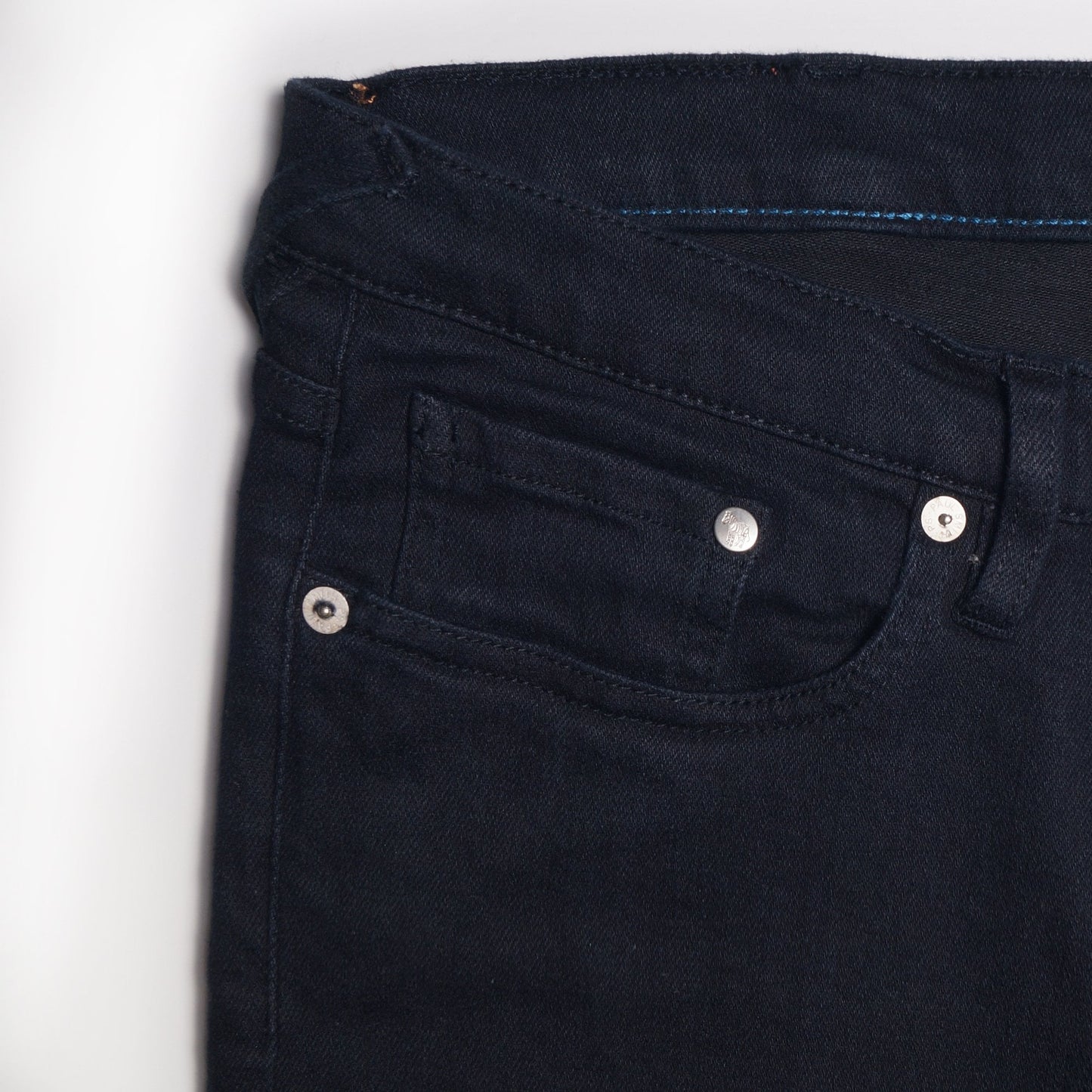 - Tapered Cotton Reflex Jeans - Dark Indigo