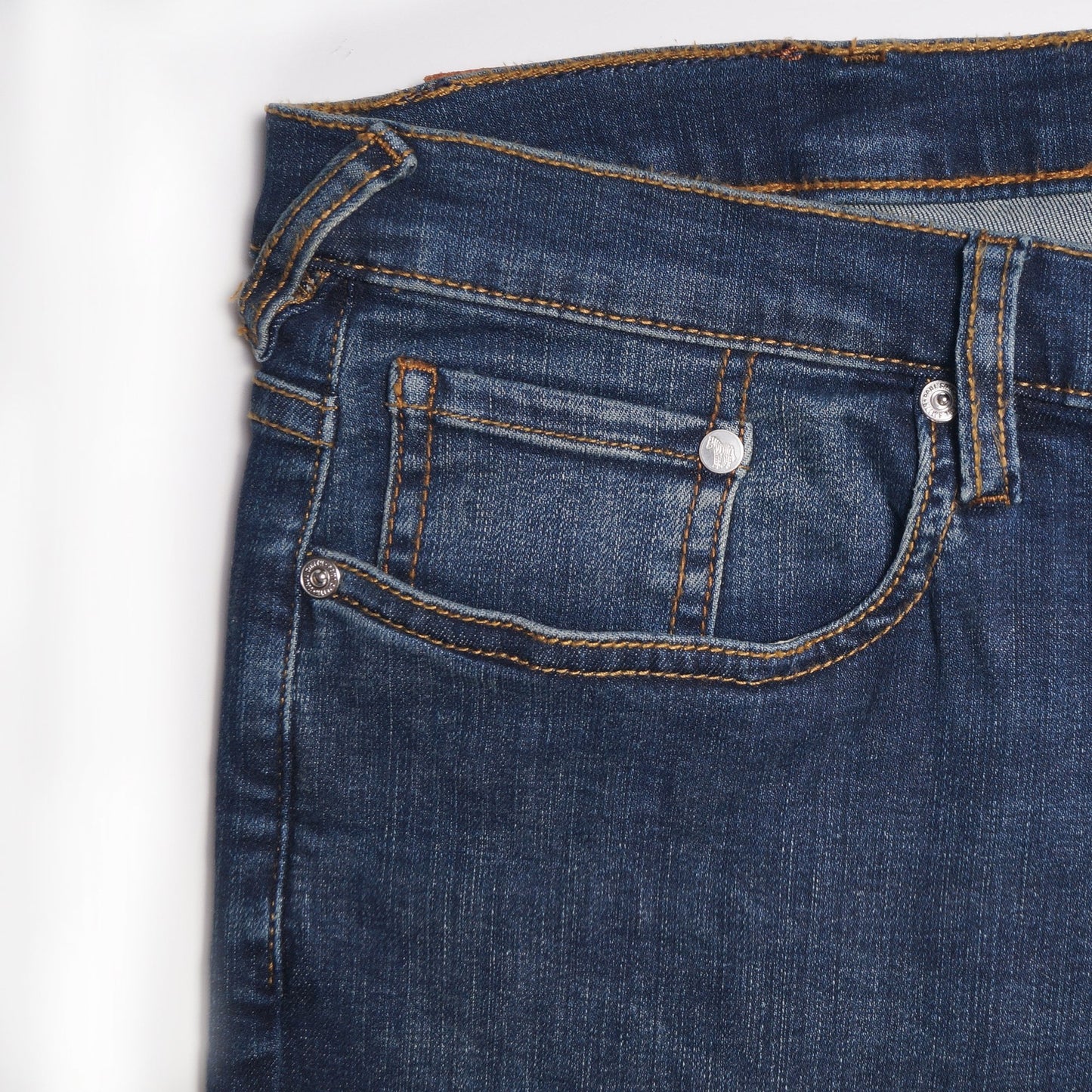 - Tapered Organic Cotton Reflex Jeans - Blue