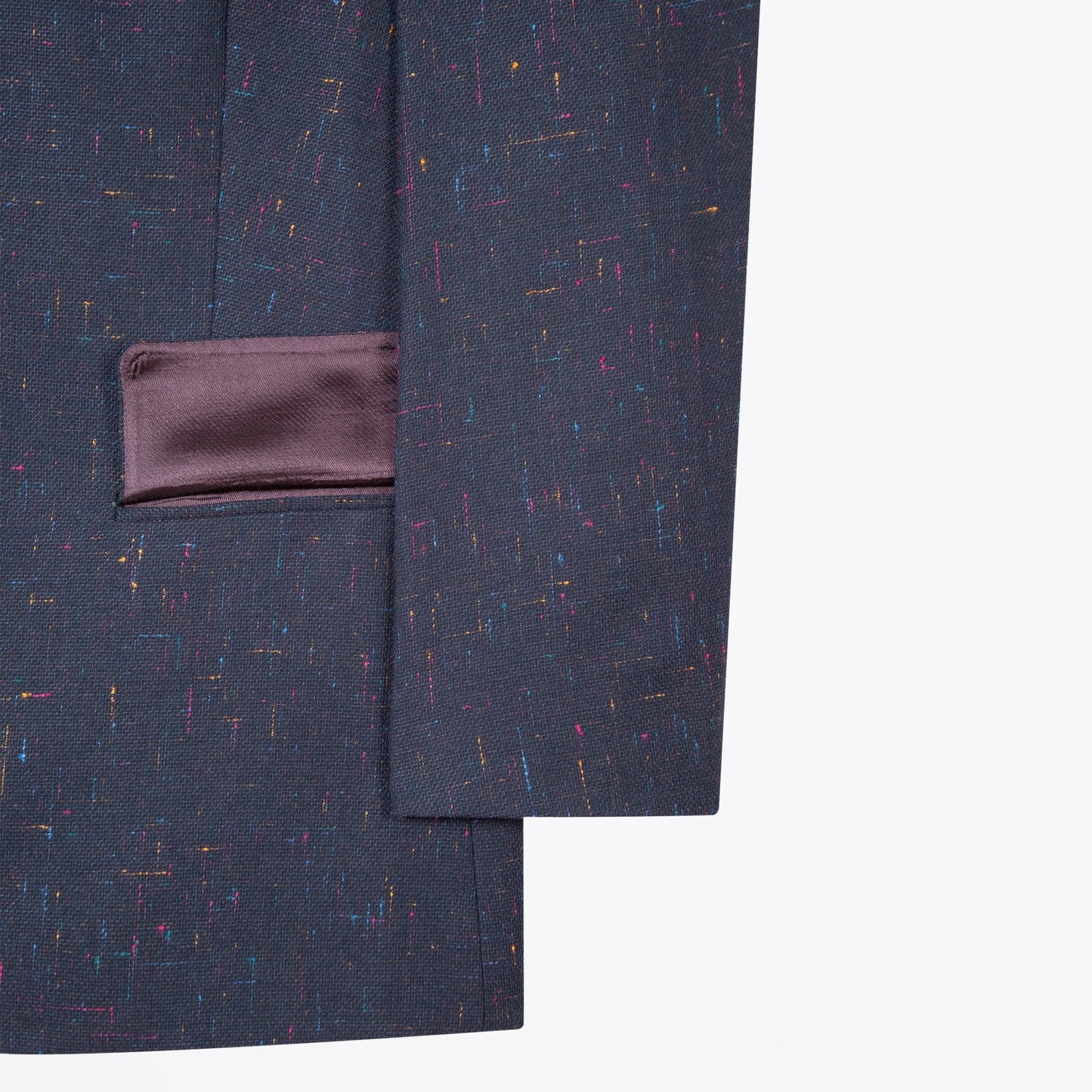 Flecked Wool-Blend Blazer - Navy