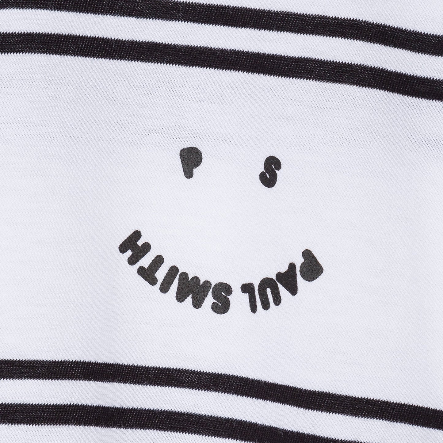 - 'Script' Stripe T-Shirt - White