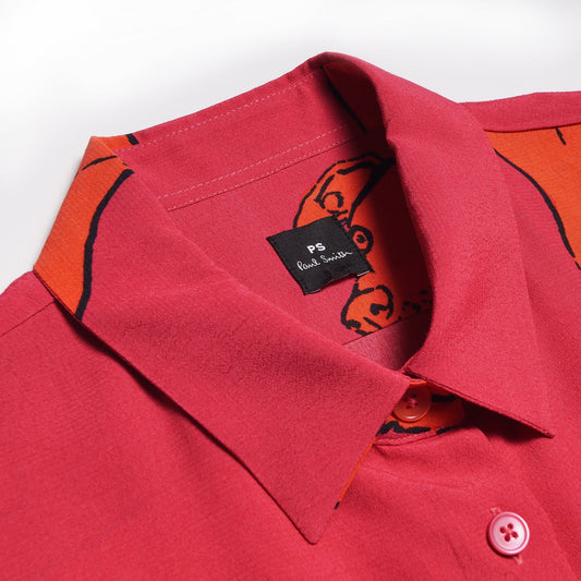 - 'Greyhound' Print Shirt - Pink