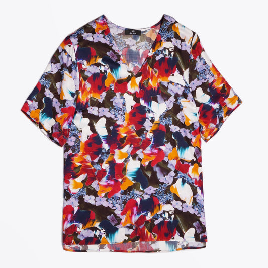 - Printed Floral Blouse - Multi