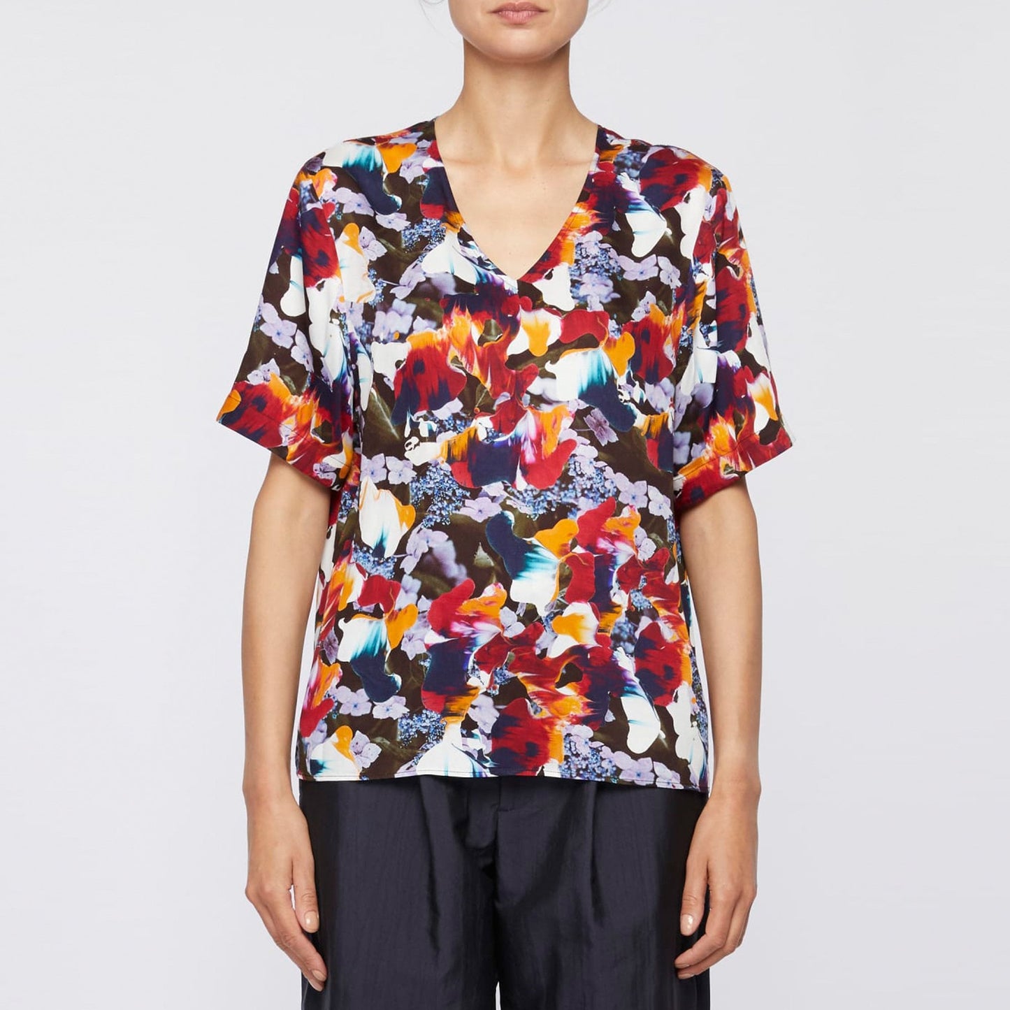 - Printed Floral Blouse - Multi