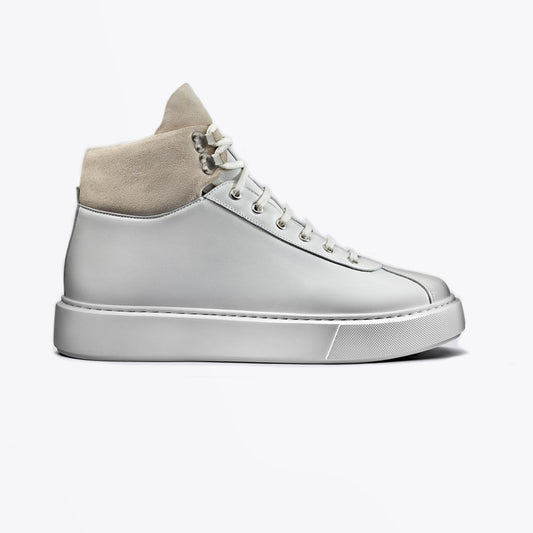 - Sneaker 31 - Leather High Top Sneakers - White